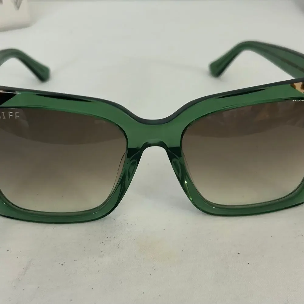 DIFF x The White Lotus Thailand Green Oversized Cat Eye Sunglasses Limited
